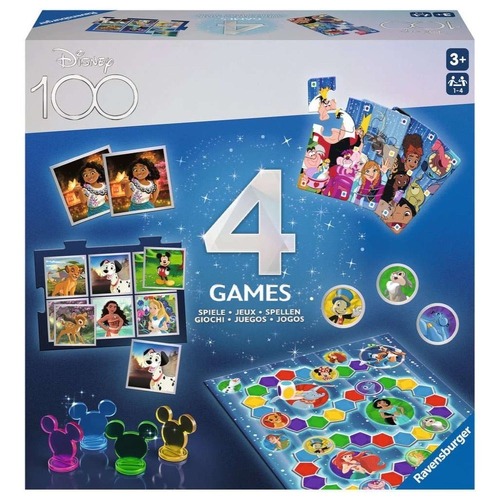 Ravensburger: Disney D100 Special Edition 4 in 1 games