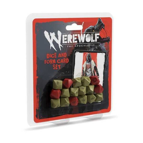 Werewolf: The Apocalypse 5th Edition RPG Dice and Form Card Set
