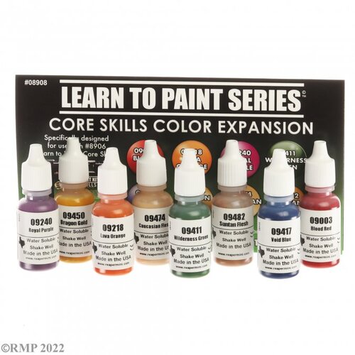 Reaper Bones Learn to Paint Kit - Core Skills Color Expansion