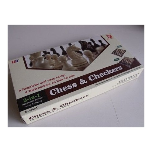 Magnetic Folding 12" Chess/Checkers Set