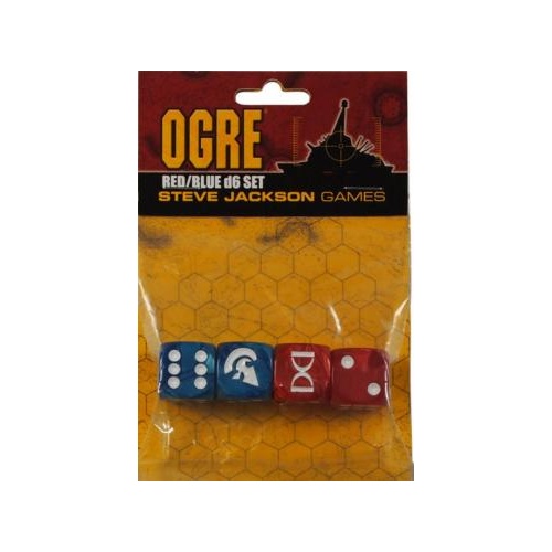 Ogre: Red/Blue D6 Dice Set