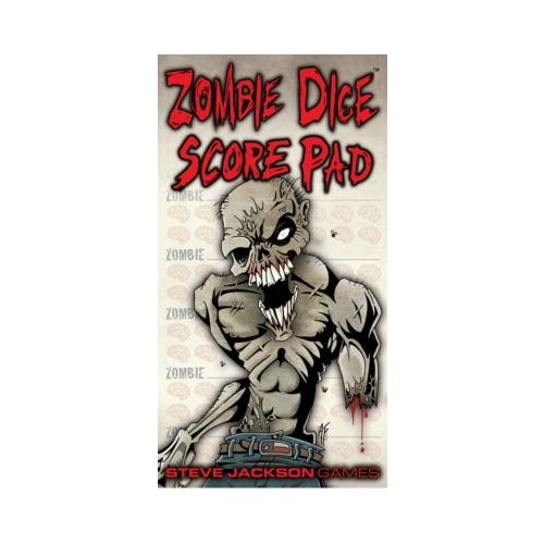 Zombie Dice Score Pad