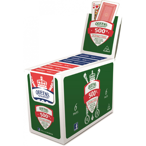 Queens Slipper 500's Playing Cards
