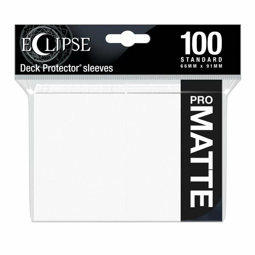 Ultra-Pro Eclipse Sleeves: Standard - Matte 100ct Arctic White