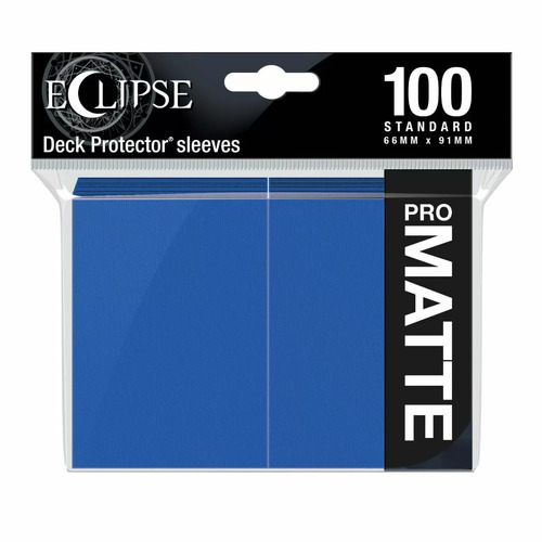 Ultra-Pro Eclipse Sleeves: Standard - Matte 100ct Pacific Blue