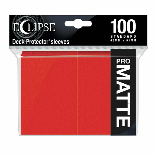 Ultra-Pro Eclipse Sleeves: Standard - Matte 100ct Apple Red