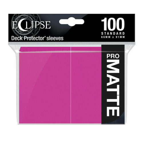 Ultra-Pro Eclipse Sleeves: Standard - Matte 100ct Hot Pink