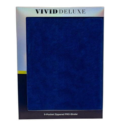 ULTRA PRO BINDER - Vivid Deluxe 9-Pocket Zippered PRO-Binder DELUXE Blue