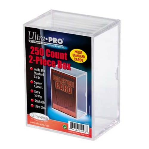 Ultra Pro 250ct 2 Piece Storage Box: Clear