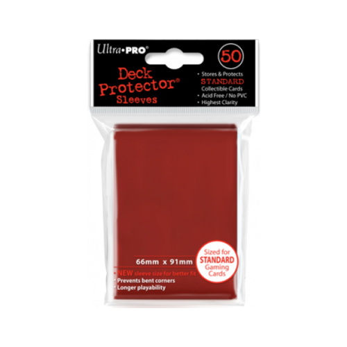 Ultra-Pro Deck Protector Sleeves: Red Solid (50)