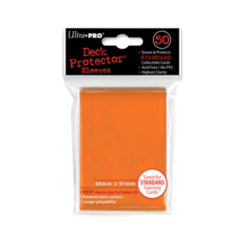 Ultra-Pro Deck Protector Sleeves: Orange Solid (50)