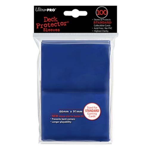 Ultra-Pro Deck Protector Sleeves: Blue Solid (100)