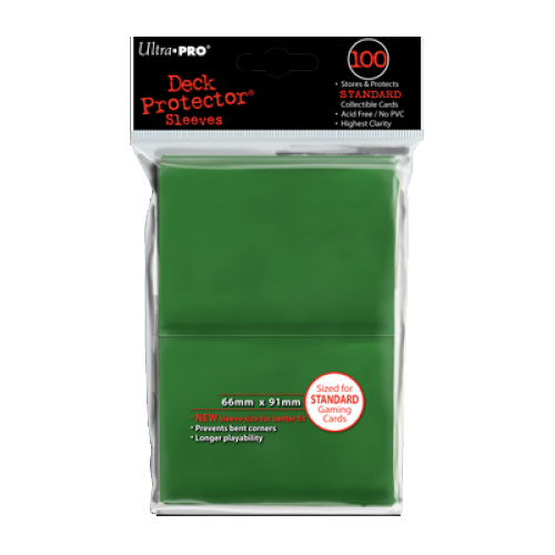 Ultra-Pro Deck Protector Sleeves: Green Solid (100)