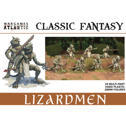Classic Fantasy: Lizardmen - 24x 28mm Troops
