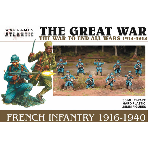 French Infantry (1916-1940) - 35 WWI of WWII 28mm Infantry