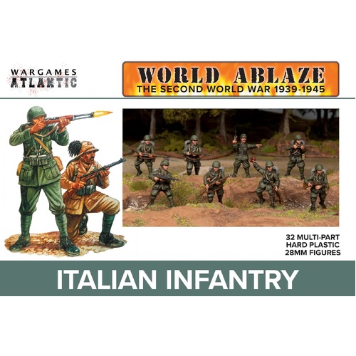Italian Infantry (1939-1945) - 32x WWII 28mm Infantry