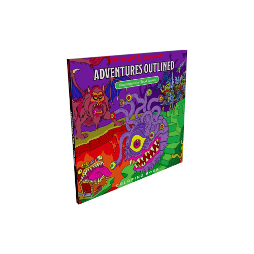 5th Edition Adventures Outlined Colouring Book Monster Manual 1