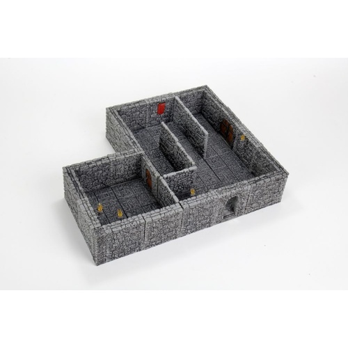 WarLock Tiles - Dungeon Tiles II Full Height Stone Walls Expansion