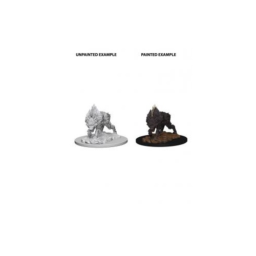 Pathfinder Deep Cuts Unpainted Minis — Dire Wolf