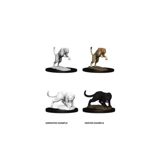 D&D Nolzurs Marvelous Unpainted Minis: Panther & Leopard