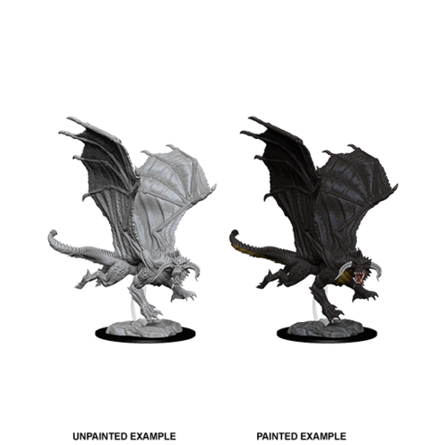 D&D Nolzurs Marvelous Unpainted Miniatures: Young Black Dragon