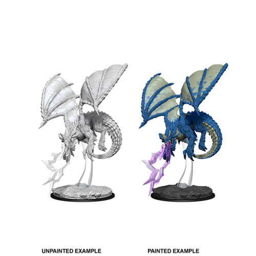 D&D Nolzurs Marvelous Unpainted Miniatures: Young Blue Dragon (flying)