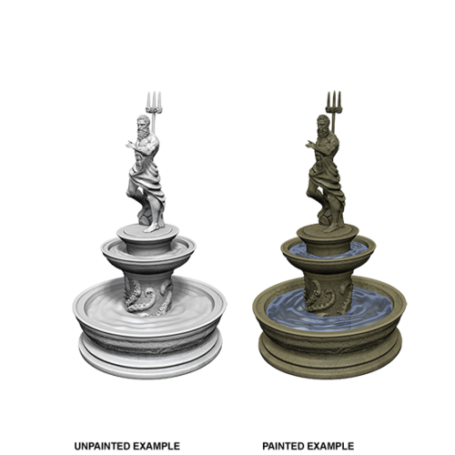 WizKids Deep Cuts Unpainted Miniatures: Fountain