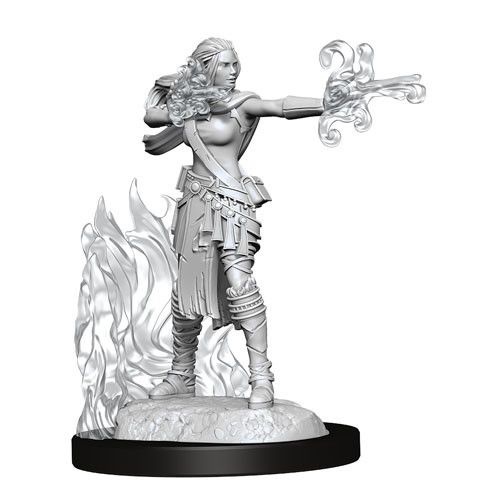 D&D Nolzurs Marvelous Unpainted Miniatures Female Multiclass Warlock + Sorcerer