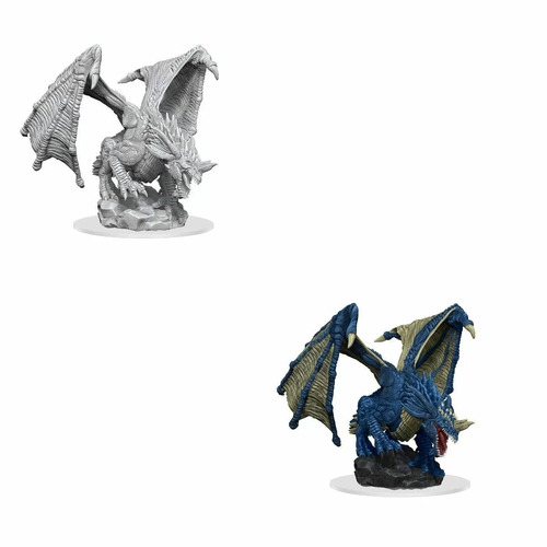 D&D Nolzurs Marvelous Unpainted Miniatures: Young Blue Dragon (afoot)