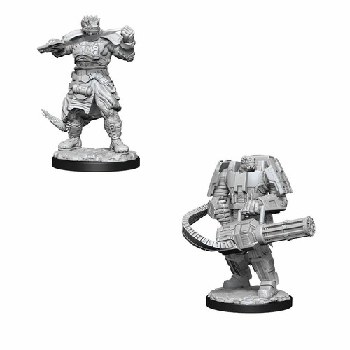 Starfinder Deep Cuts Unpainted Miniatures - Vesk Soldier